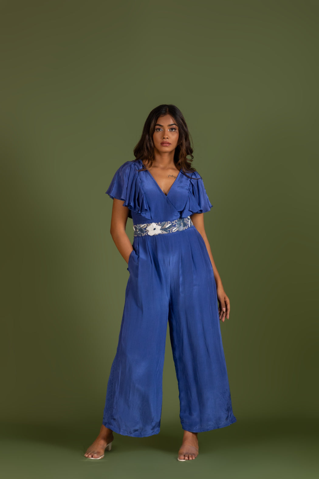 ROYAL BLUE JUMPSUIT