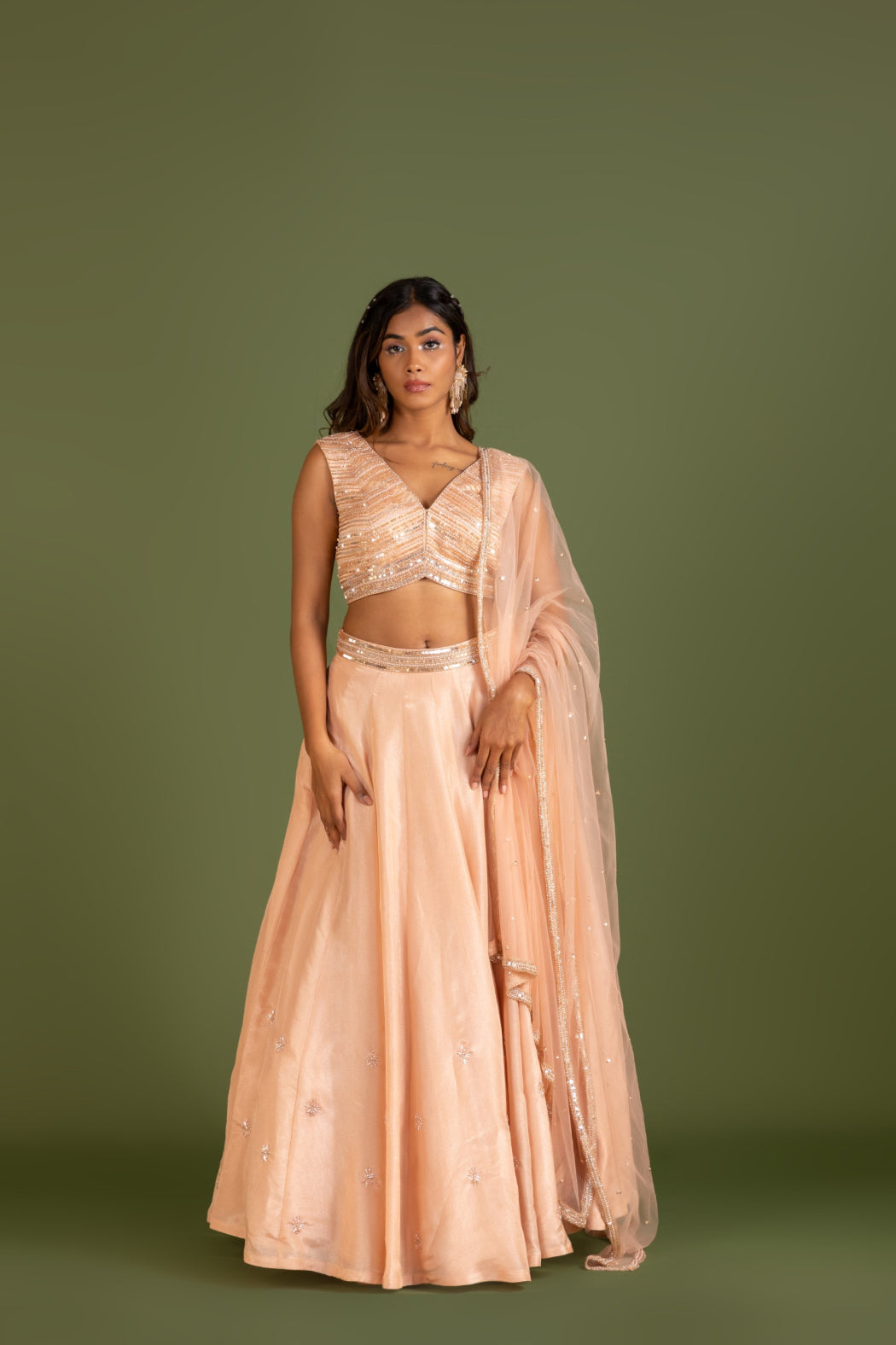 BLUSH PINK LEHENGA SET