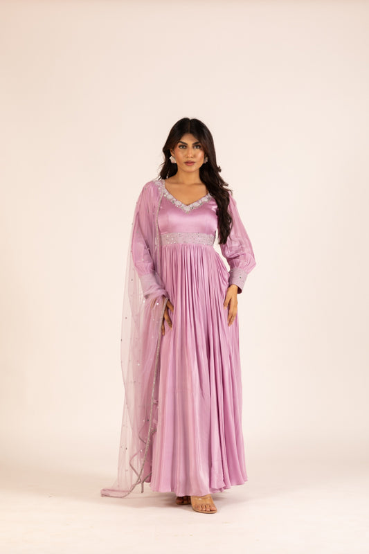 LILAC ANARKALI SET