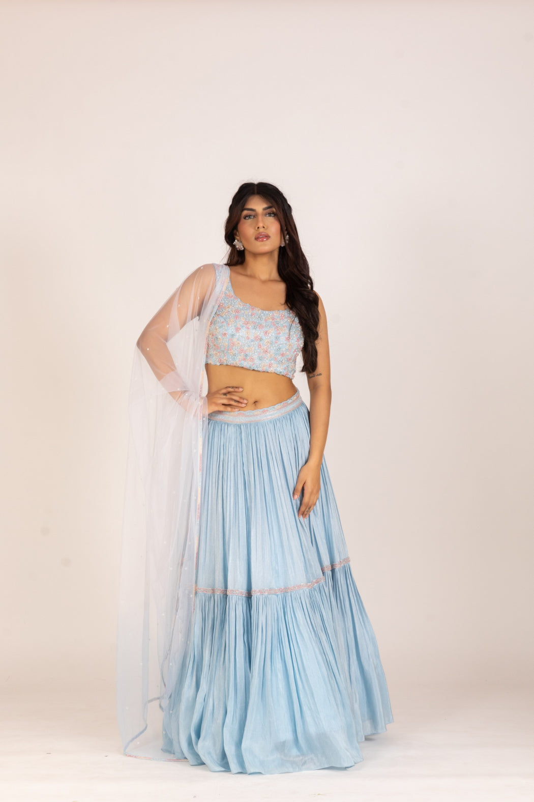 SKY BLUE LEHENGA SET