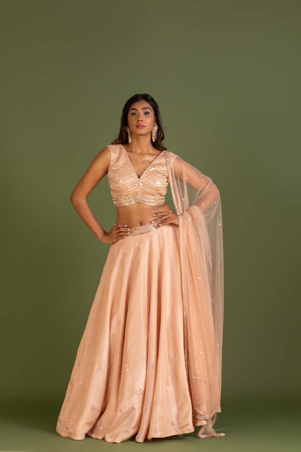 BLUSH PINK LEHENGA SET