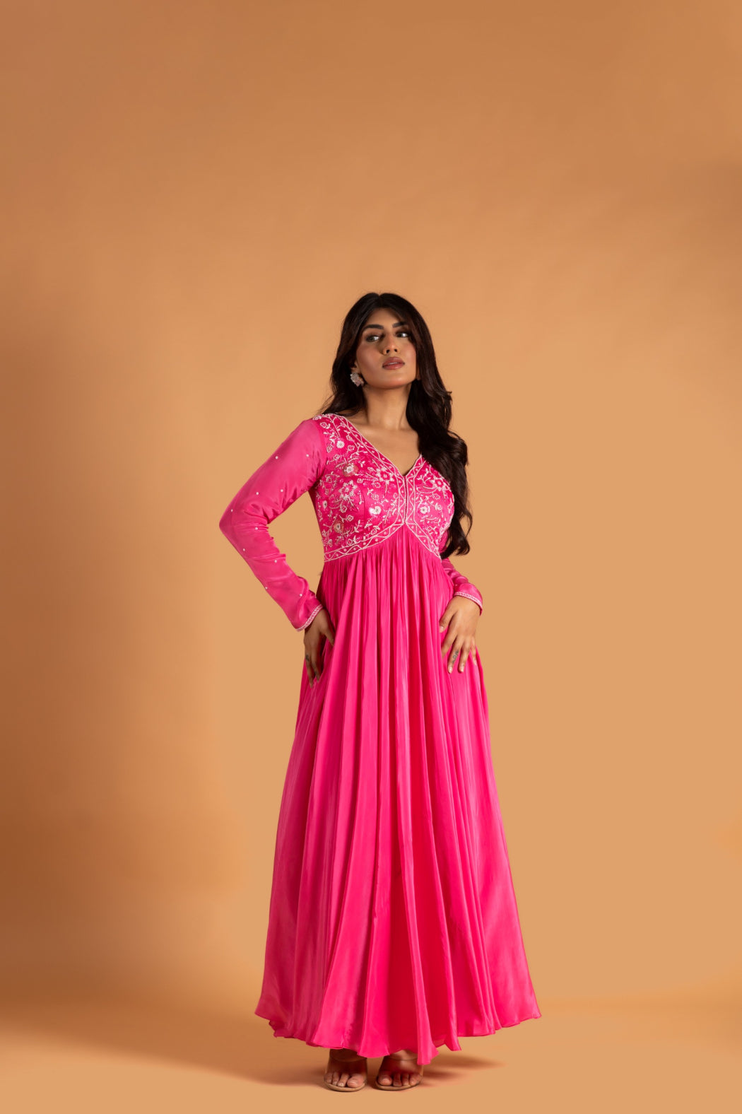 PINK ANARKALI SET