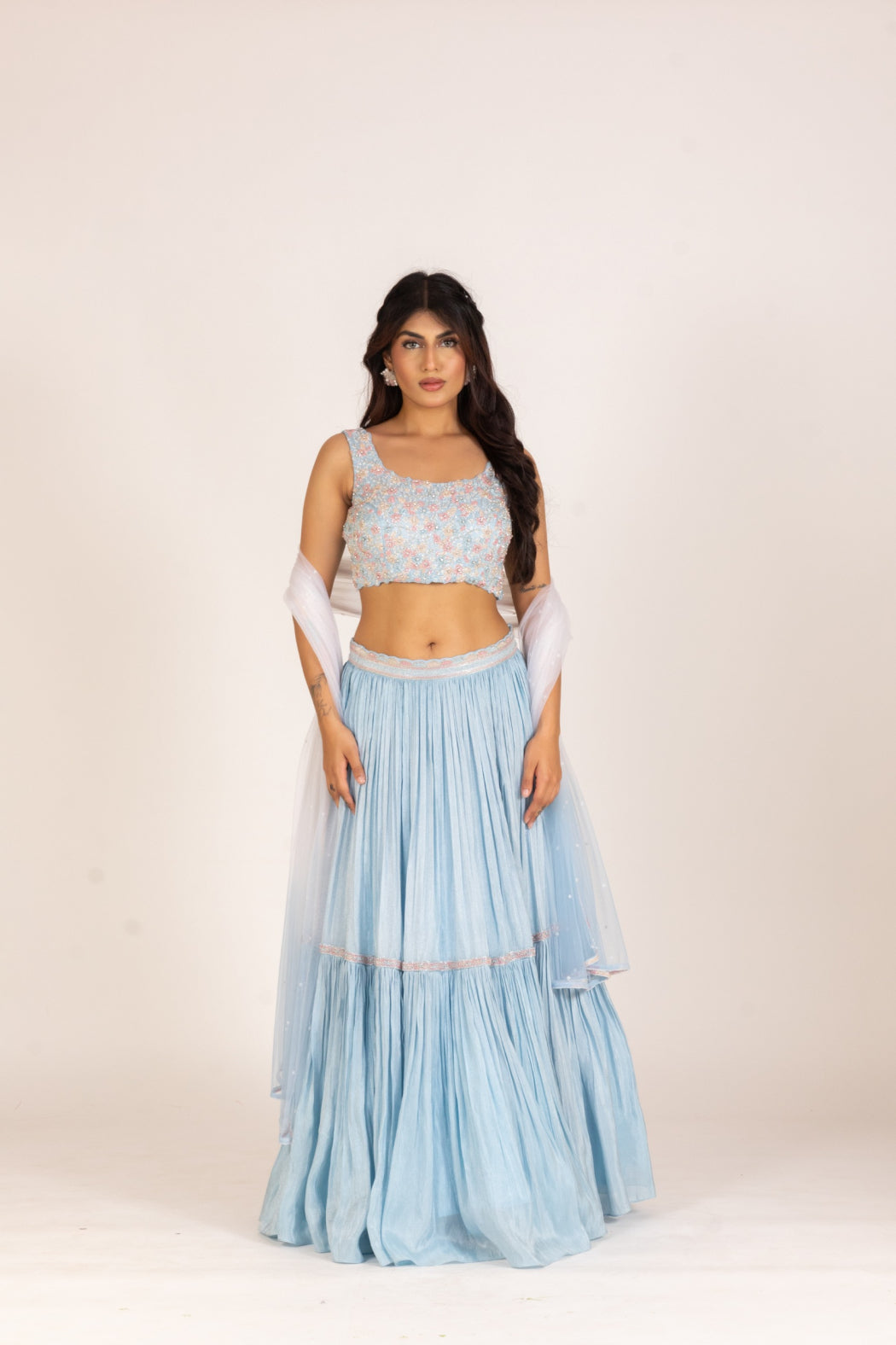 SKY BLUE LEHENGA SET