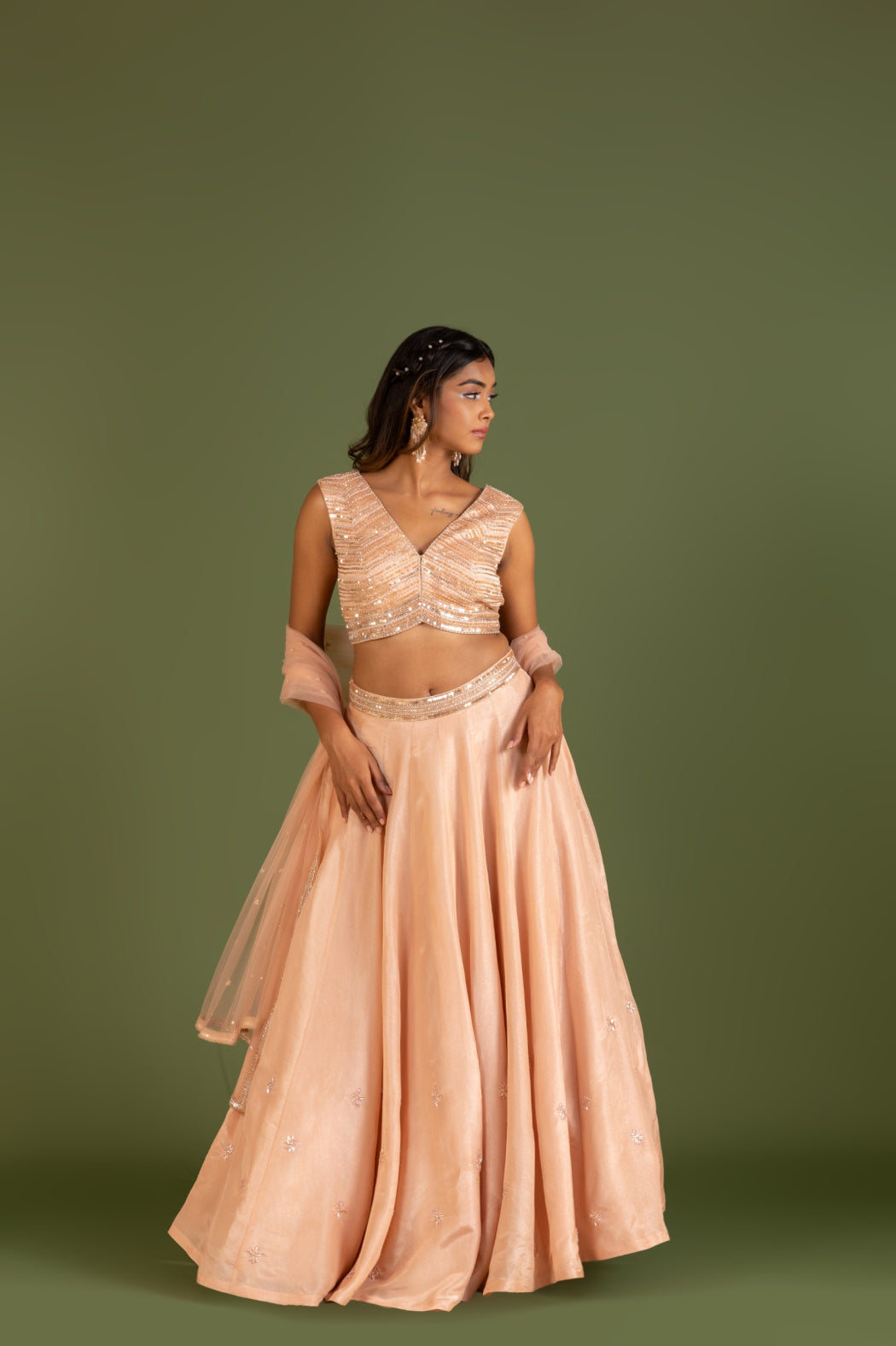 BLUSH PINK LEHENGA SET