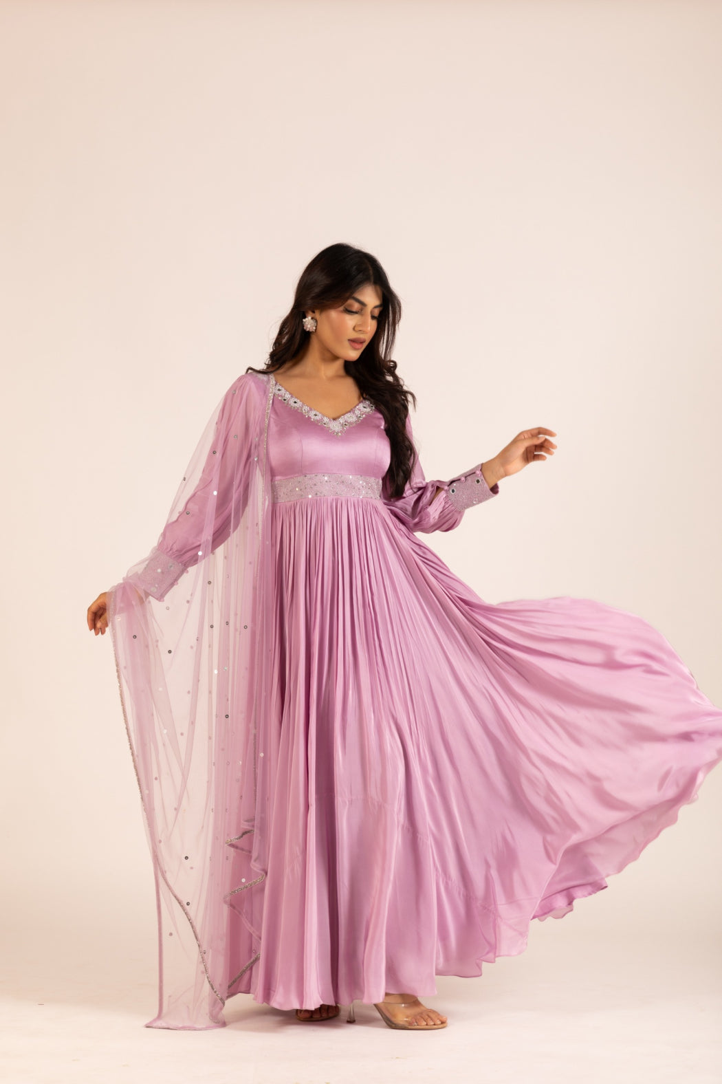 LILAC ANARKALI SET