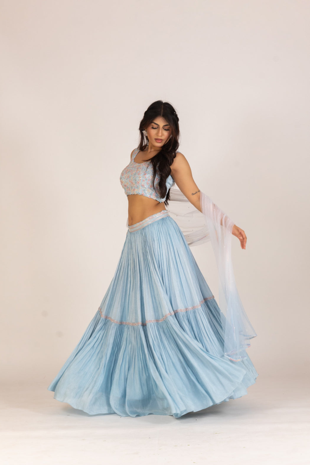 SKY BLUE LEHENGA SET