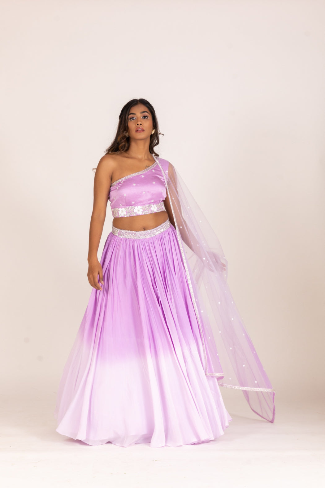 LILAC OMBRE LEHENGA SET