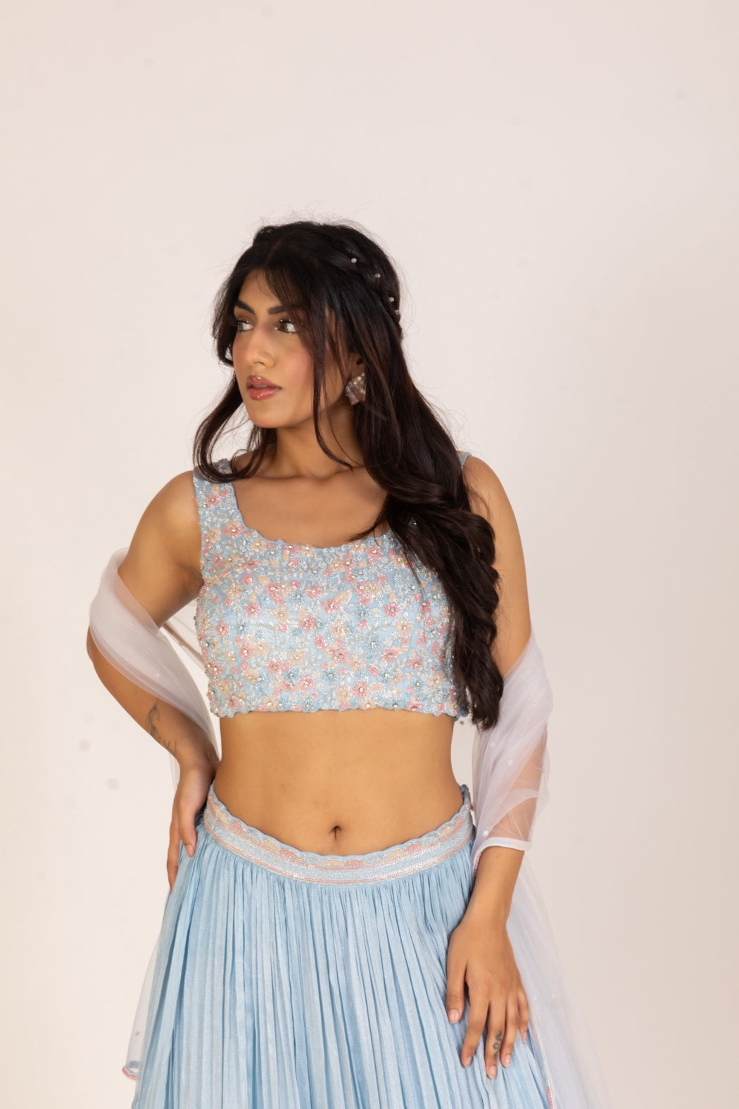 SKY BLUE LEHENGA SET