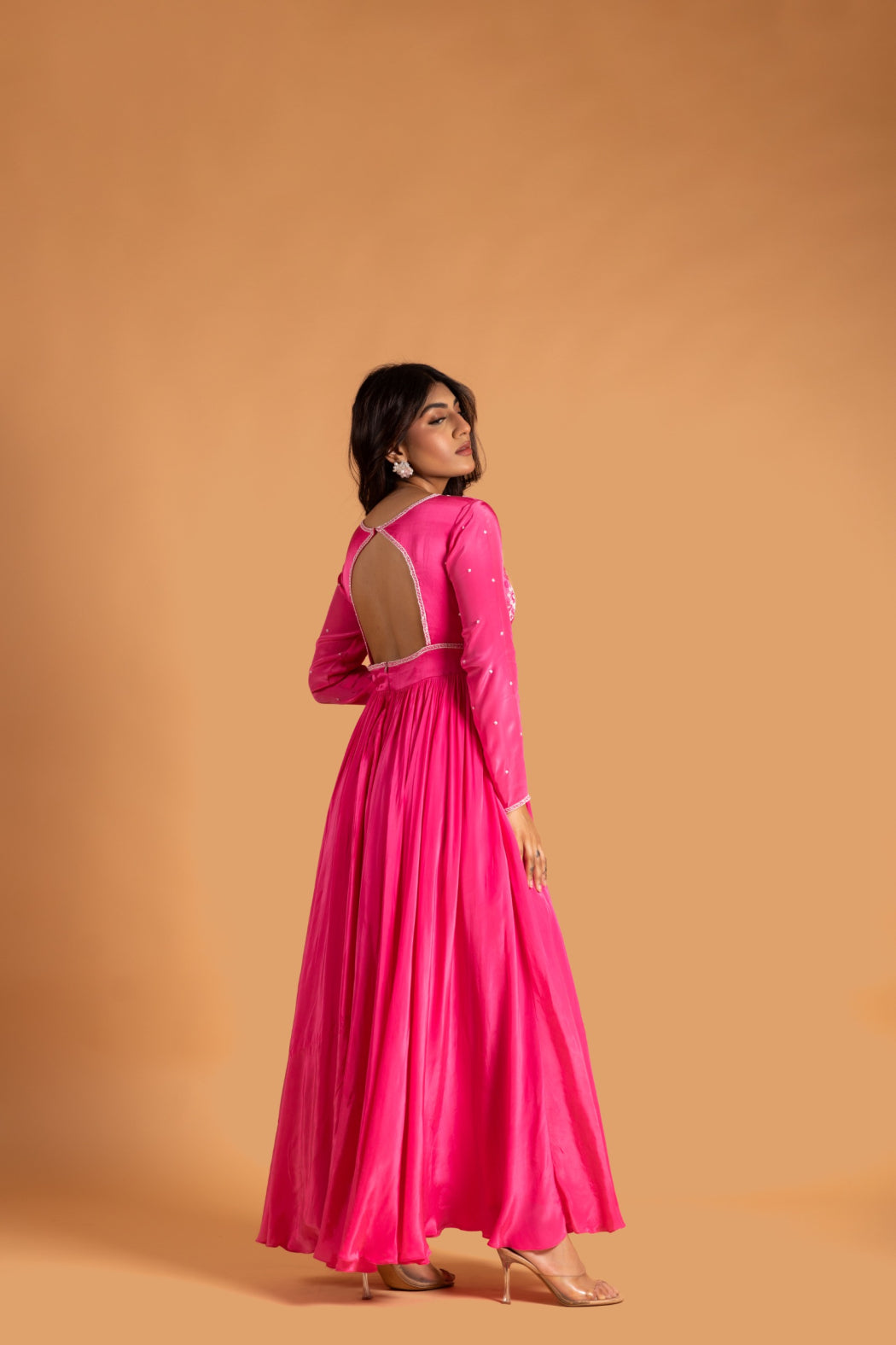 PINK ANARKALI SET