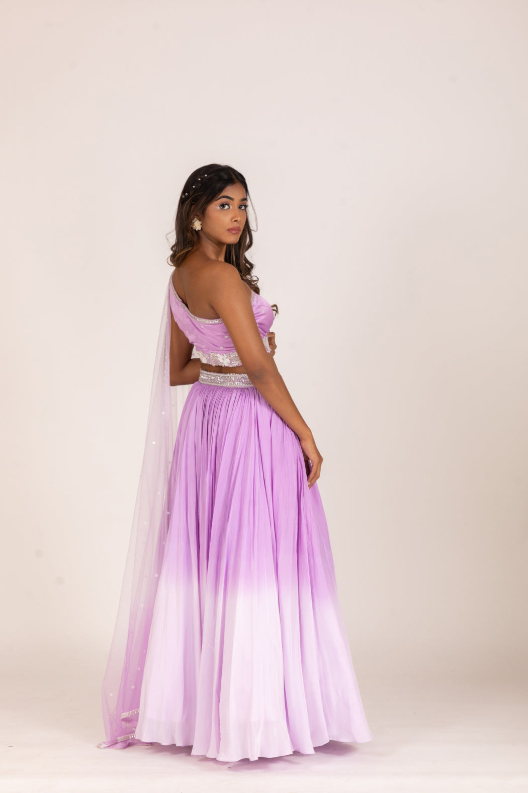 LILAC OMBRE LEHENGA SET