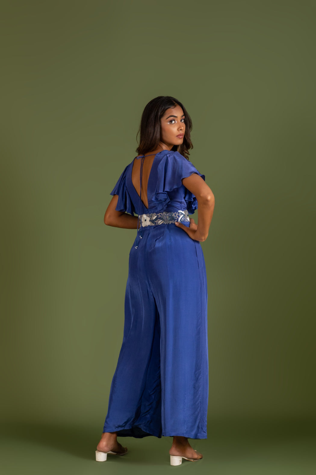 ROYAL BLUE JUMPSUIT