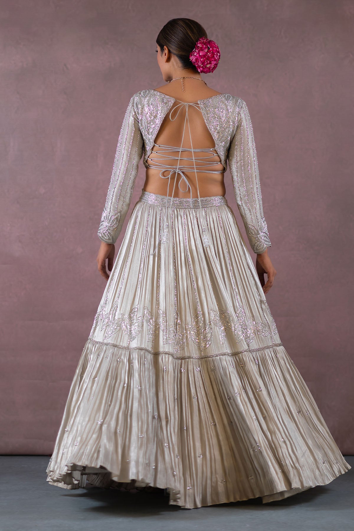 GREY LEHENGA SET