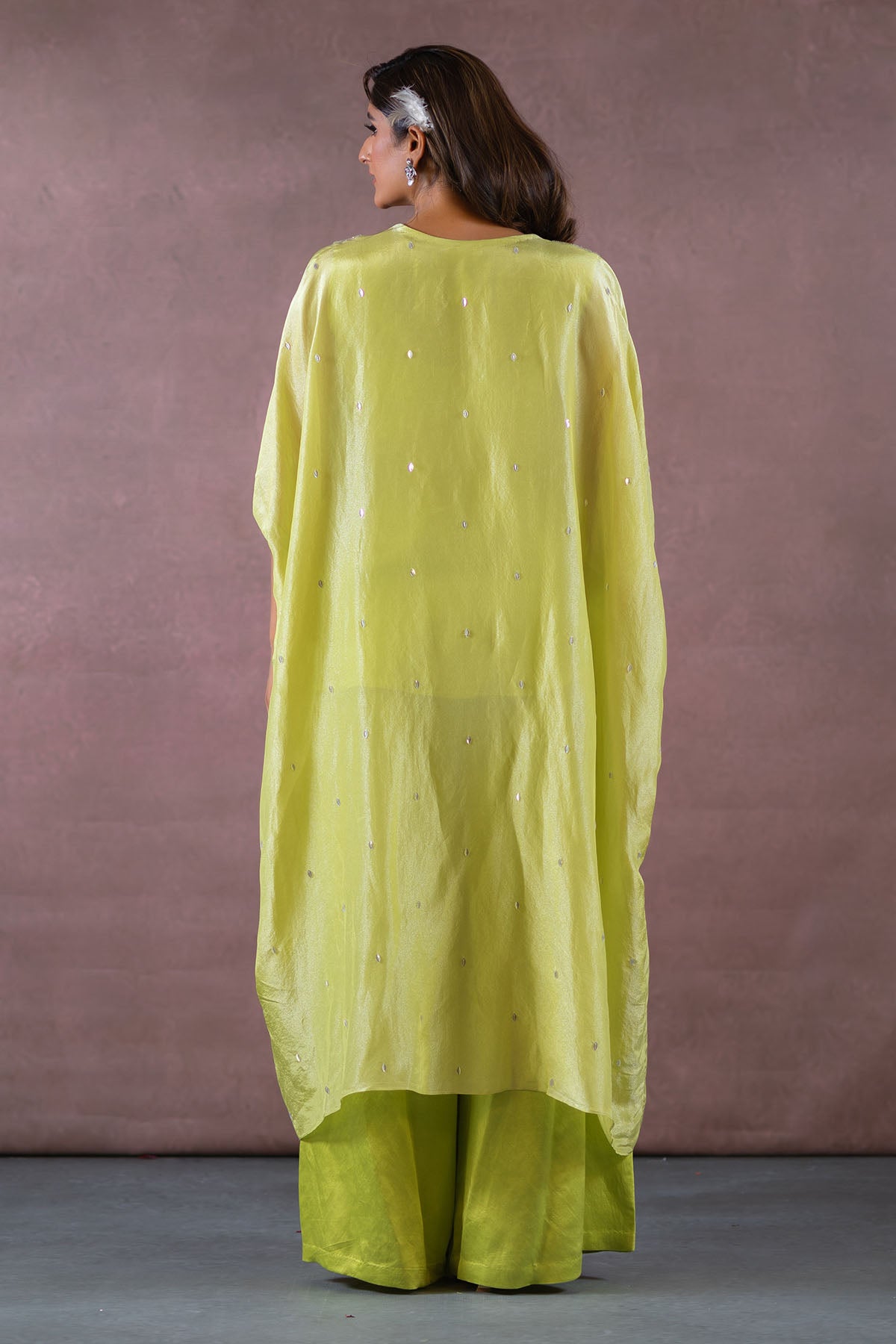 GREEN KAFTAN PLAZZO SET