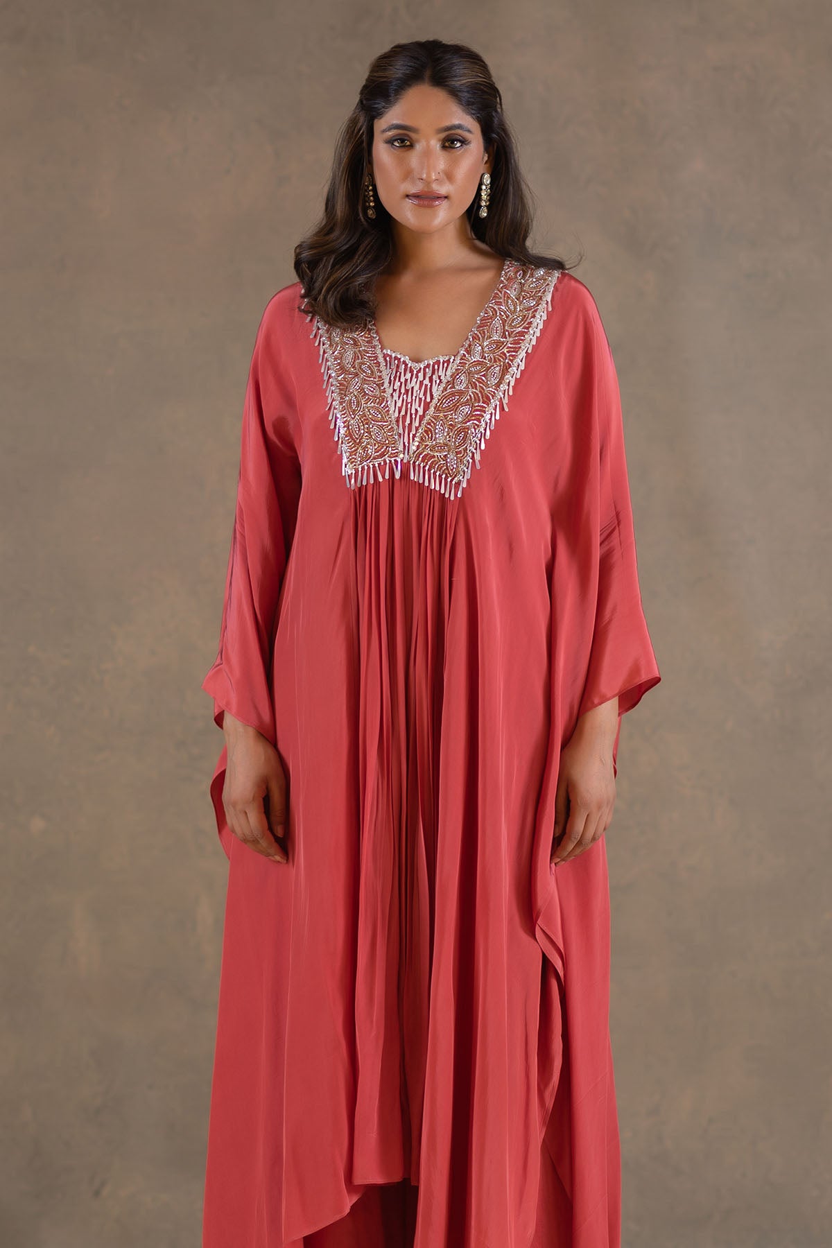 BURNT ORANGE KAFTAN PLAZZO SET