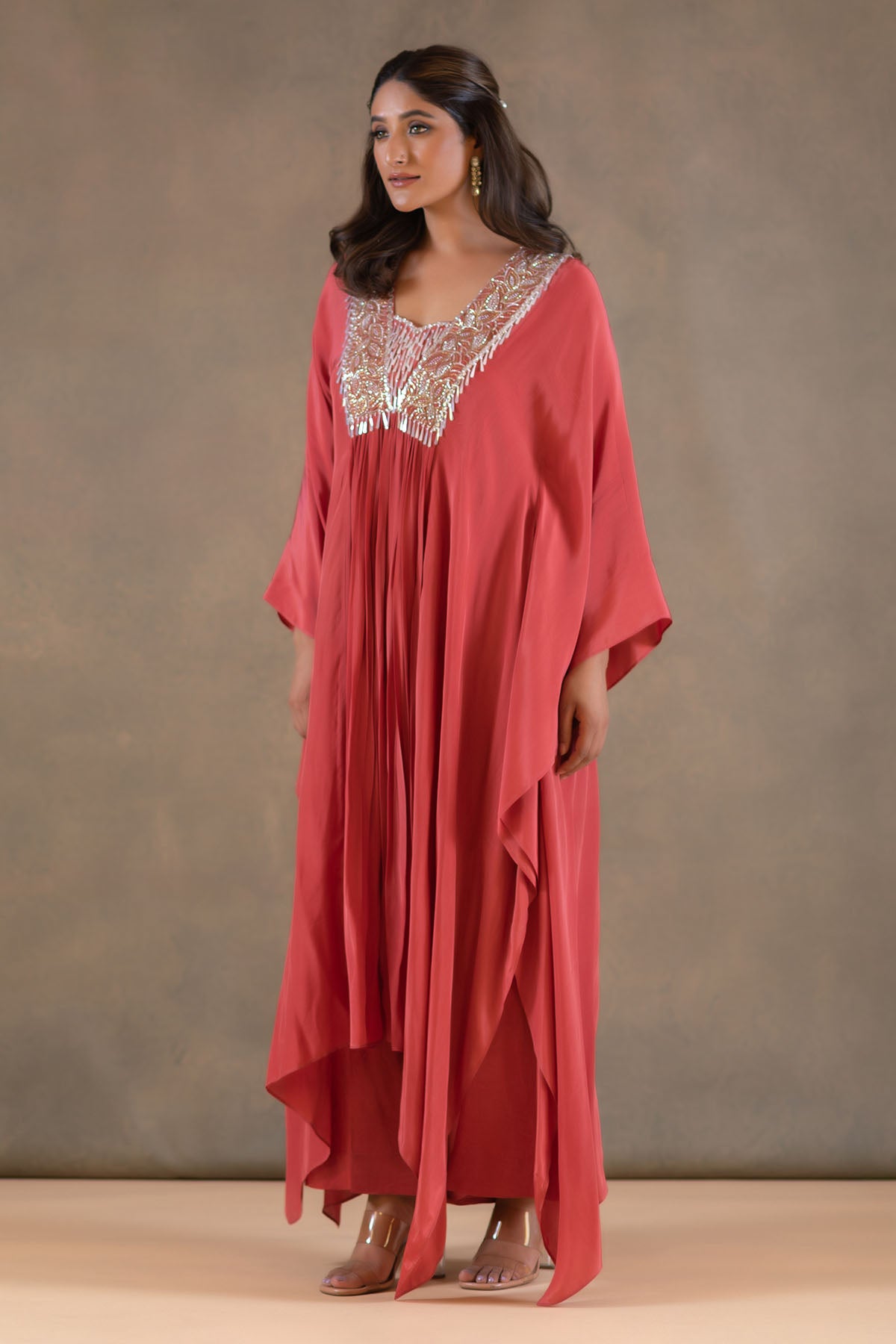 BURNT ORANGE KAFTAN PLAZZO SET