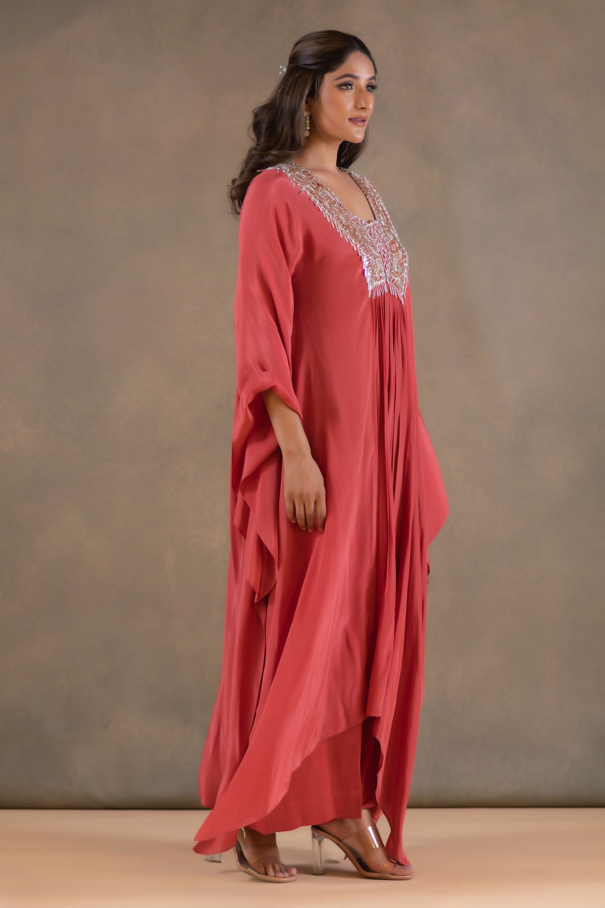 BURNT ORANGE KAFTAN PLAZZO SET