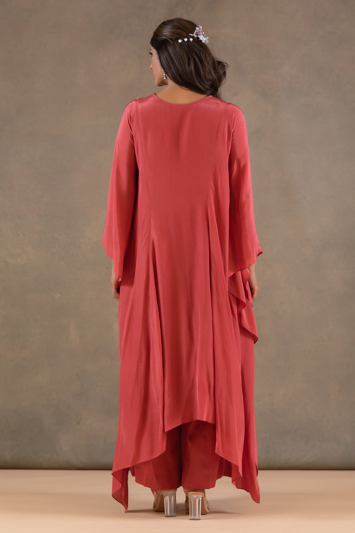 BURNT ORANGE KAFTAN PLAZZO SET