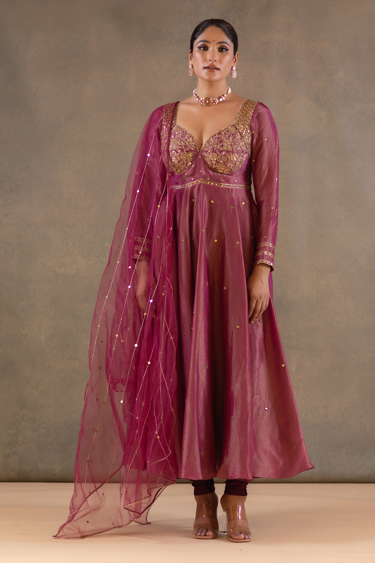 WINE ANARKALI SET