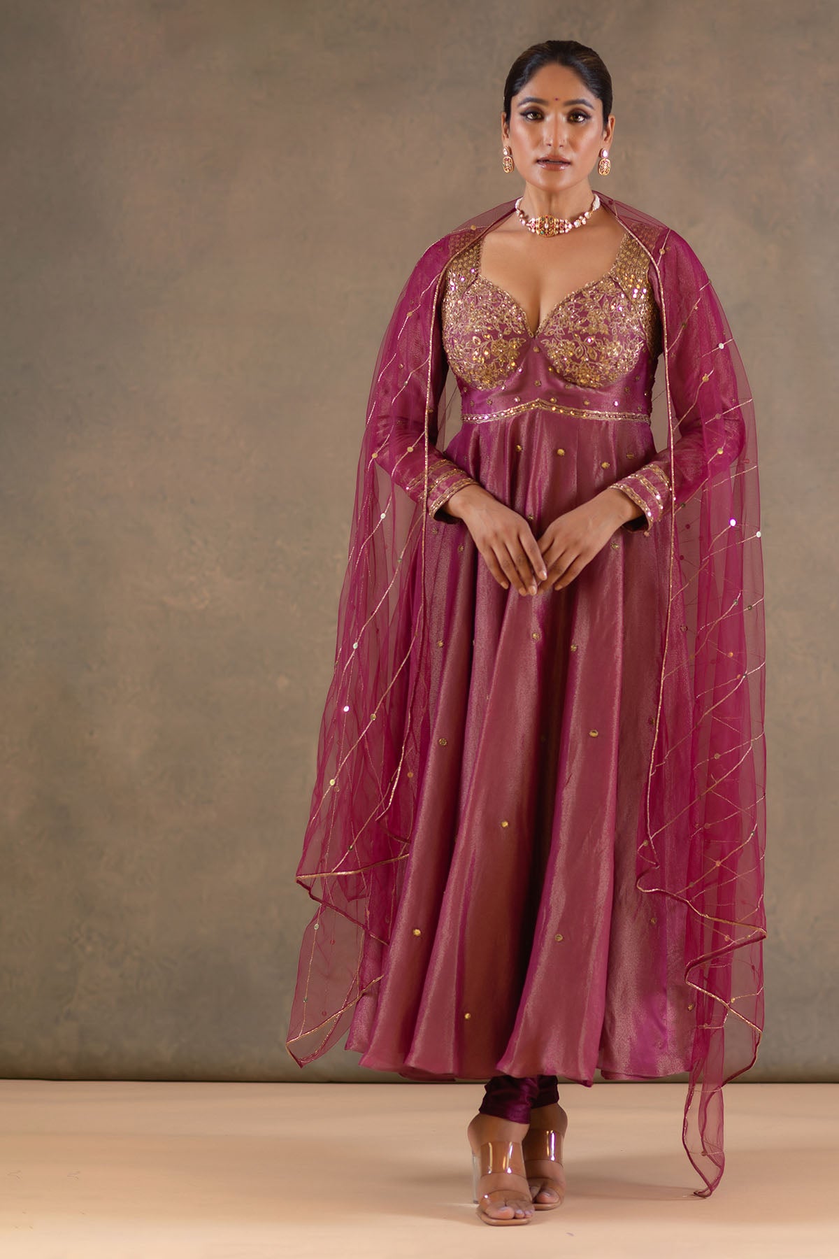 WINE ANARKALI SET