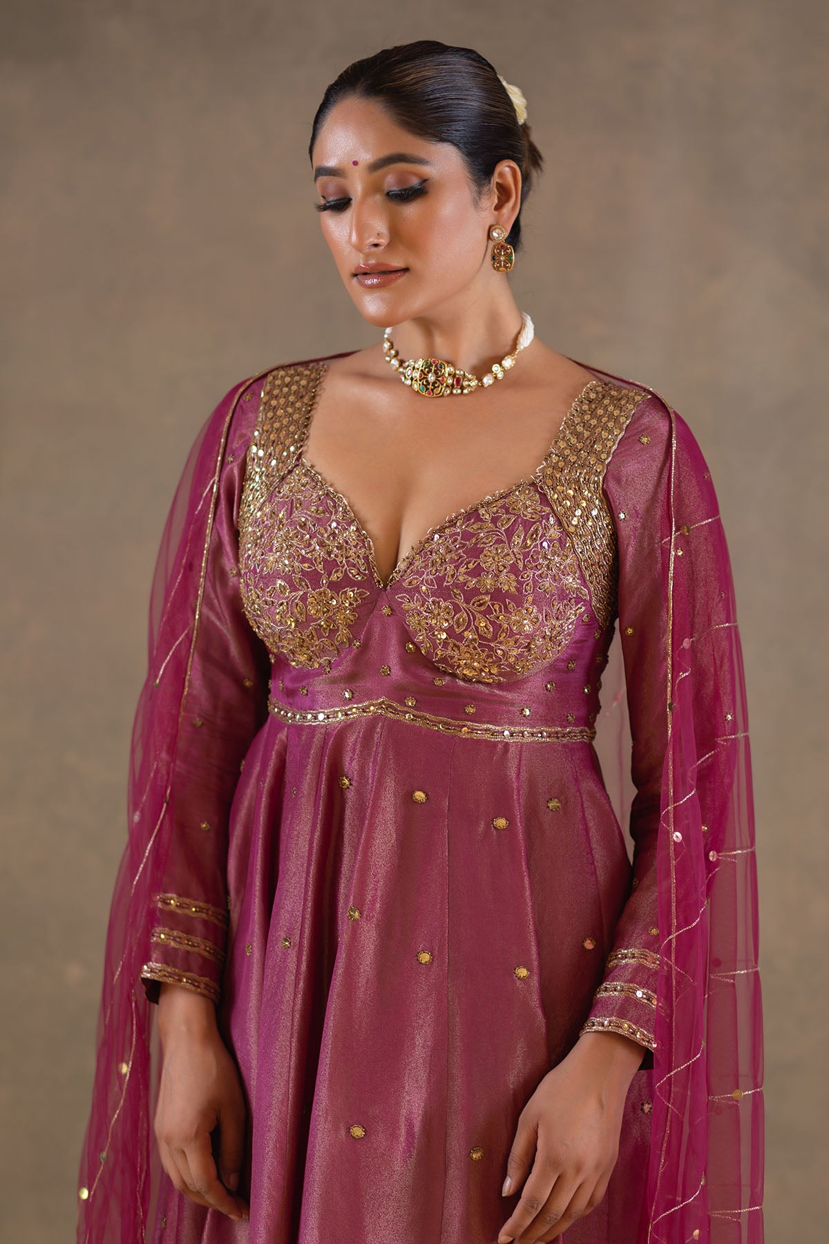 WINE ANARKALI SET