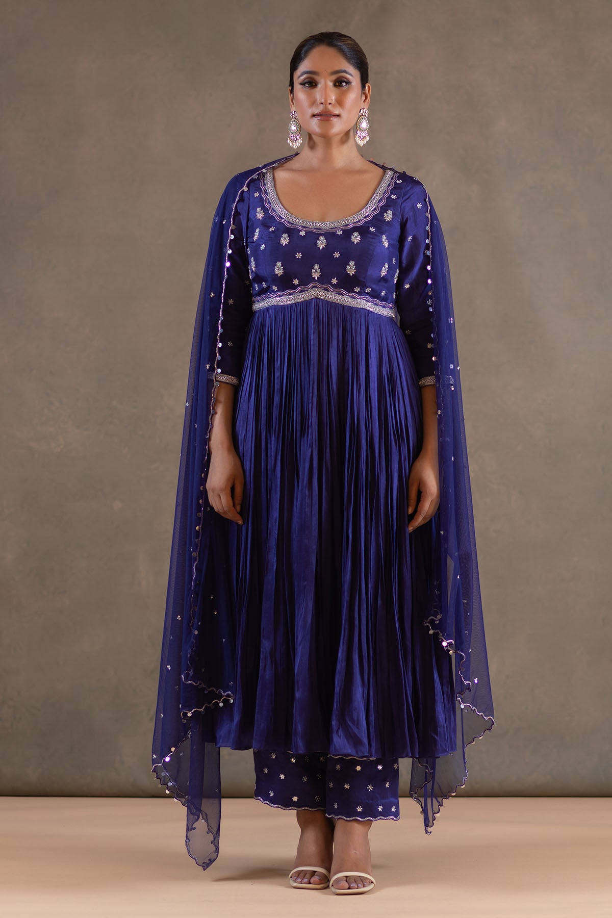 INDIGO BLUE ANARKALI SET