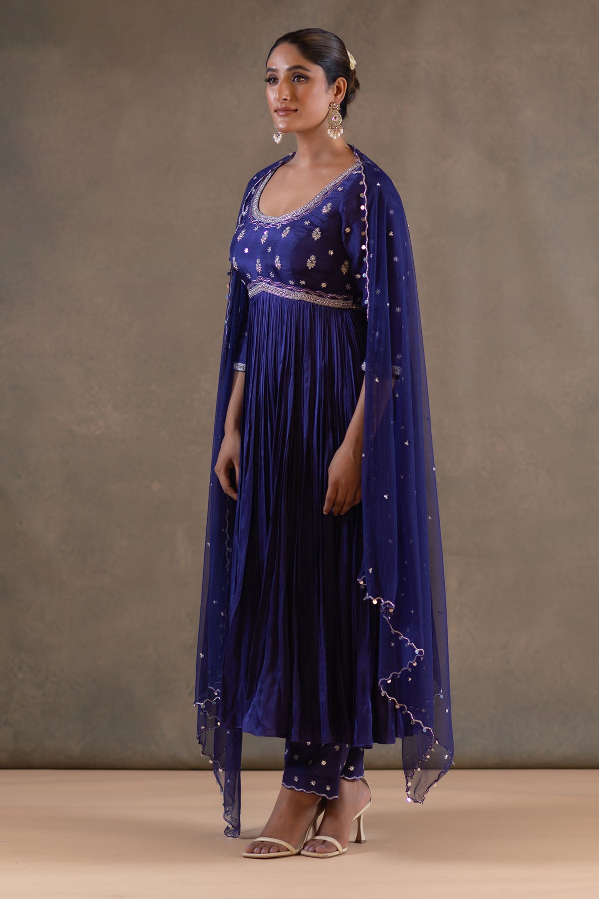 INDIGO BLUE ANARKALI SET