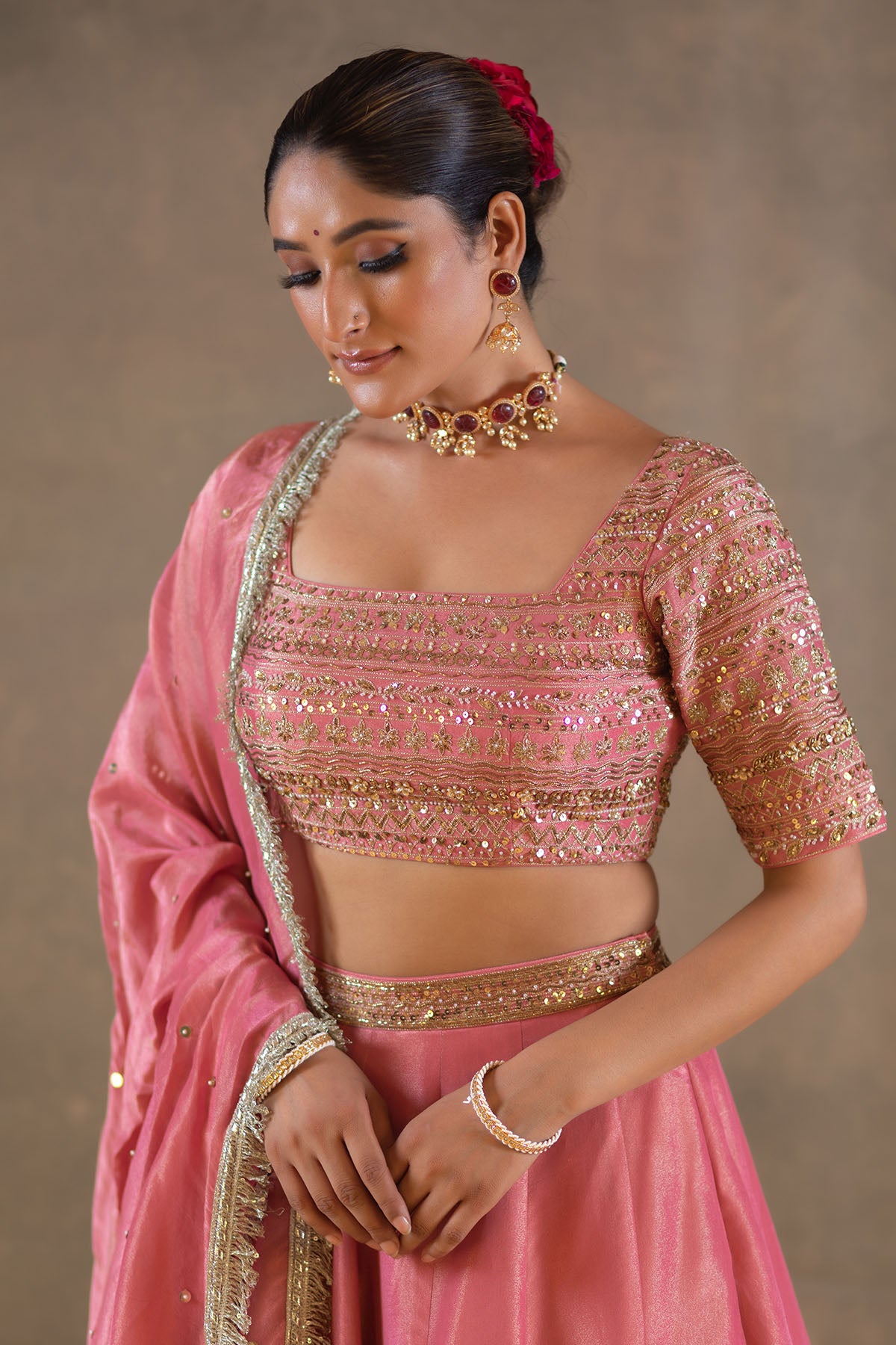 MAUVE LEHENGA SET