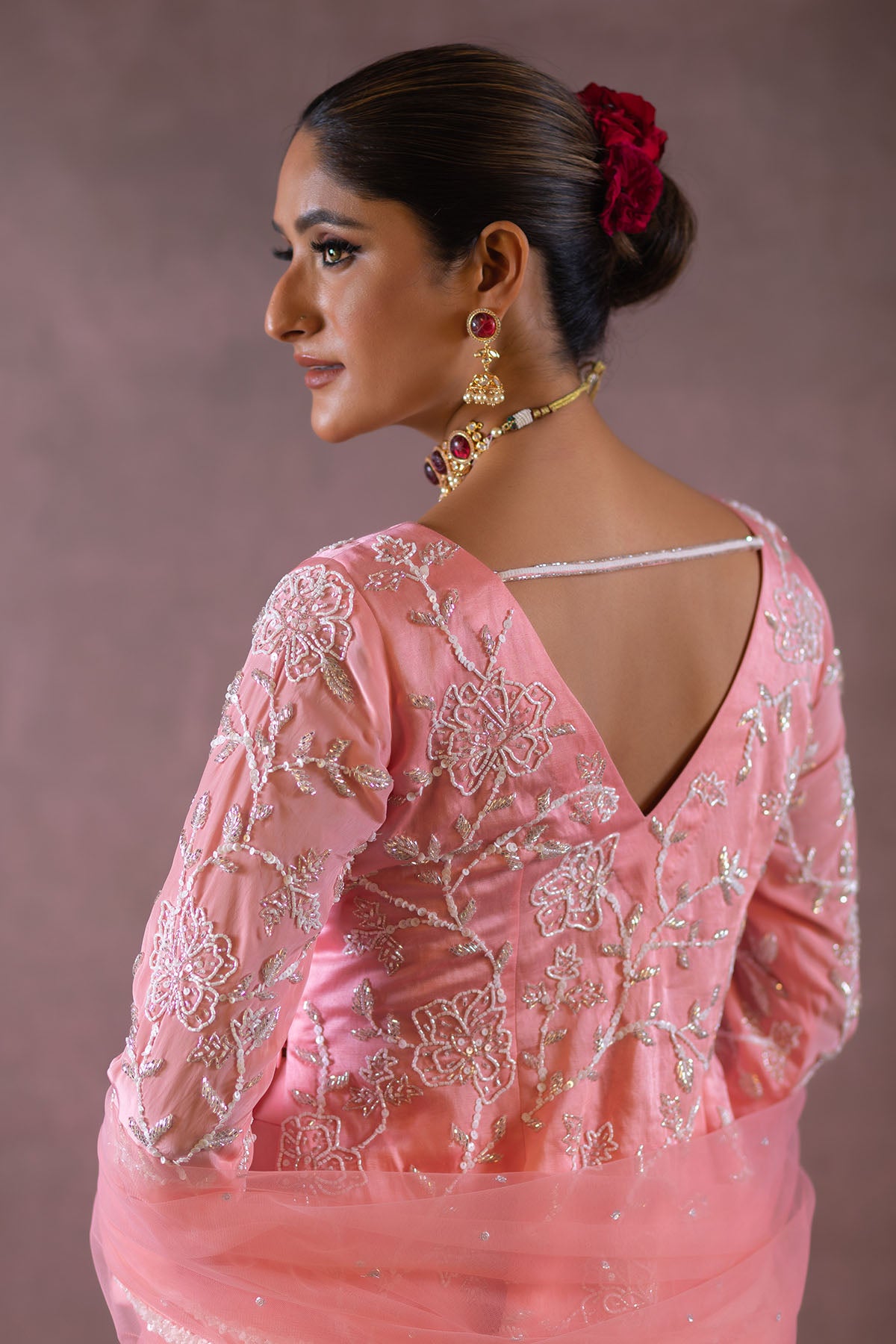 PINK KURTA AND PLAZZO SET